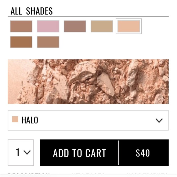 IL MAKIAGE MINERAL BAKED HIGHLIGHTER IN SHADE HALO - Picture 3 of 4